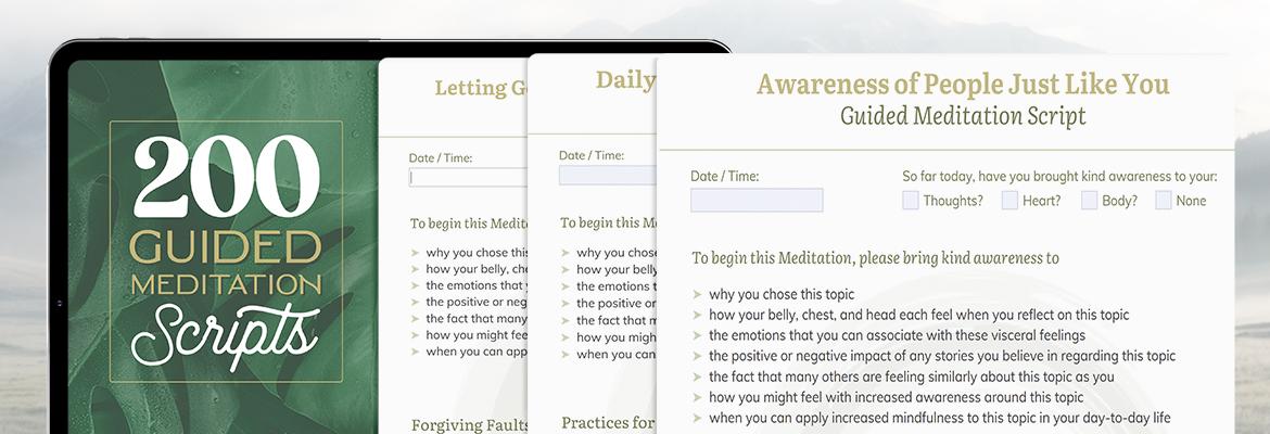 Stress and Anxiety Scripts – Mindfulness Exercises Members